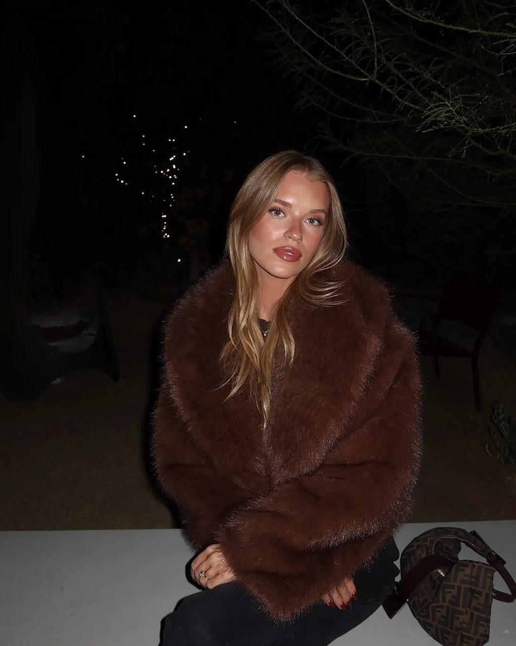 Elsa Short Faux Fur Coat - Women's Fall and Winter Outerwear - Image 6