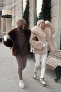 Emilie Puffy Collar Faux Fur Coat - Women's Fall and Winter Outerwear - Image 3