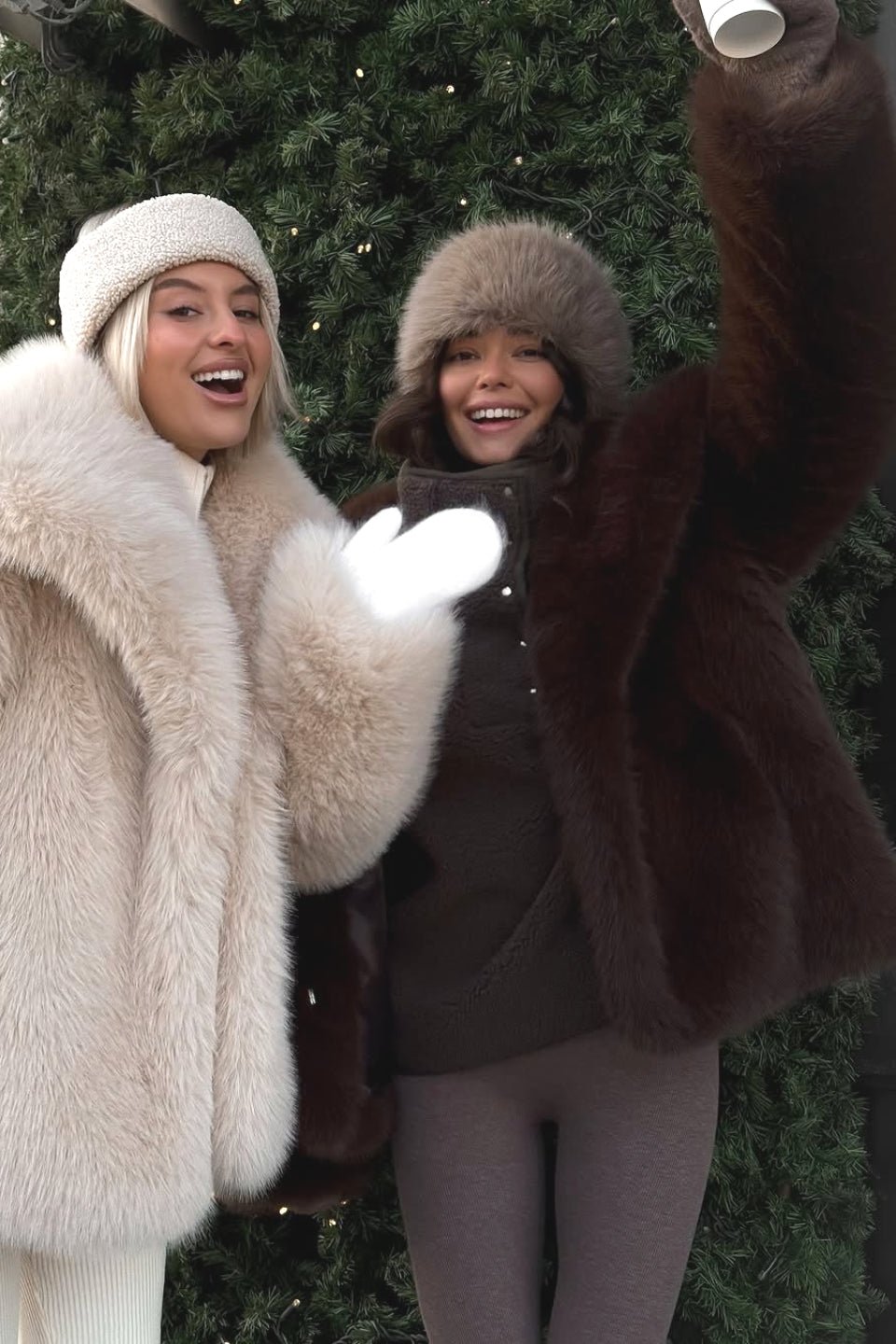 Emilie Puffy Collar Faux Fur Coat - Women's Fall and Winter Outerwear - Image 7