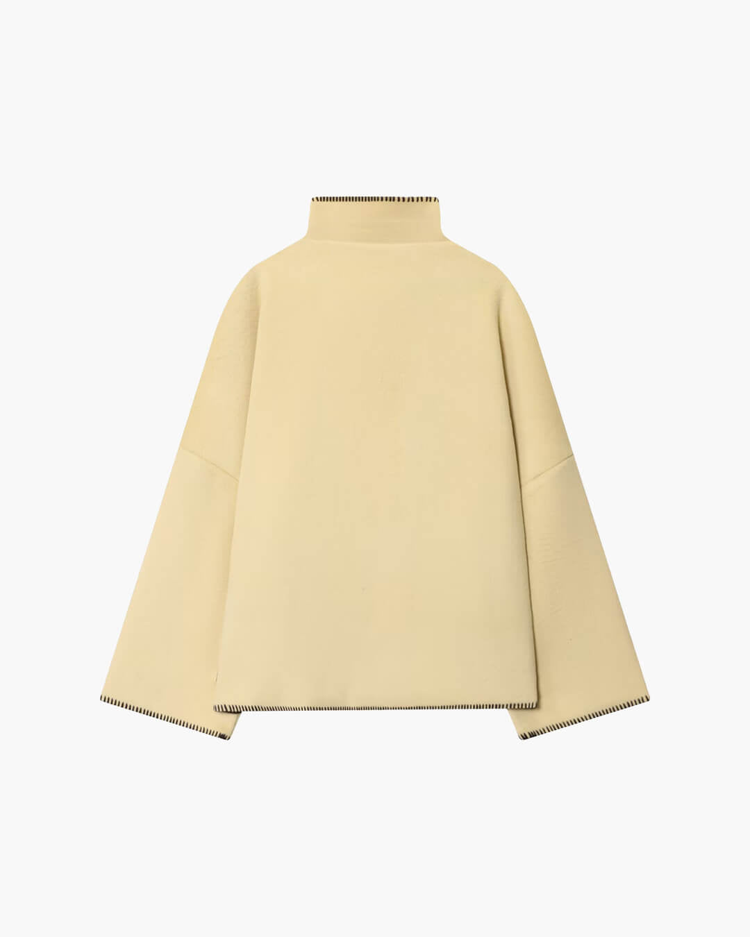 Emily High Neck Button Jacket - Women's Fall and Winter Outerwear - Image 5