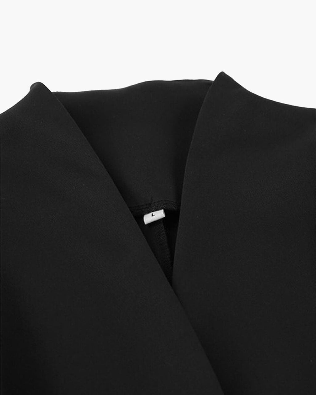 Empress Ruched-Waist V-Neck Blazer - Women's Fall and Winter Outerwear - Image 6