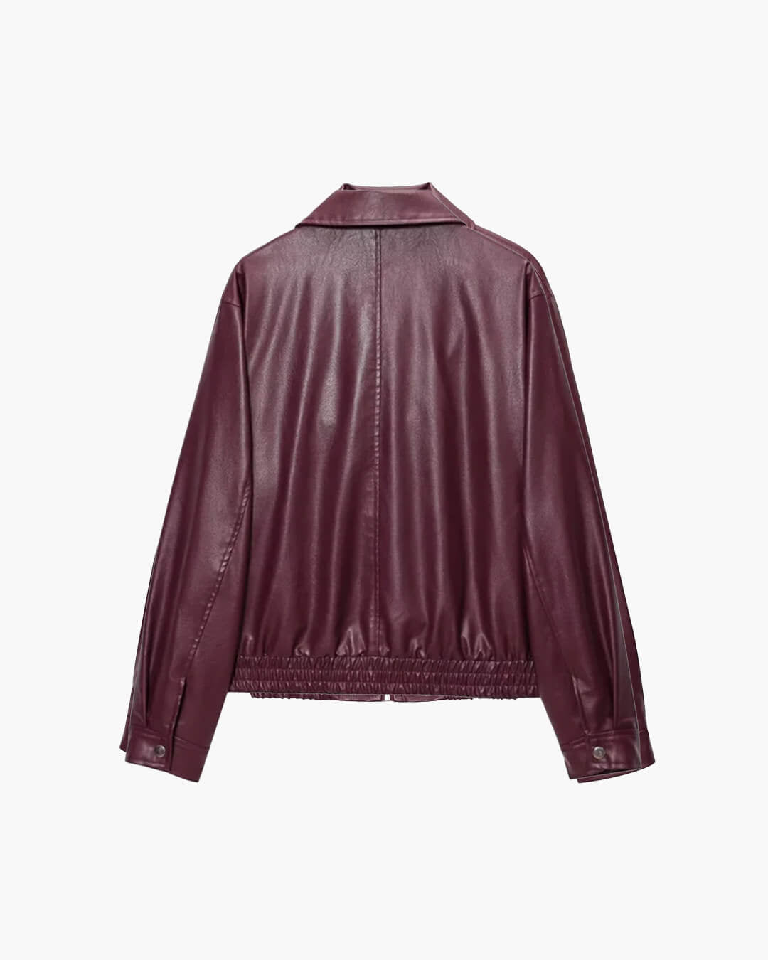 Erika Zip Up Leather Jacket - Women's Fall and Winter Outerwear - Image 8