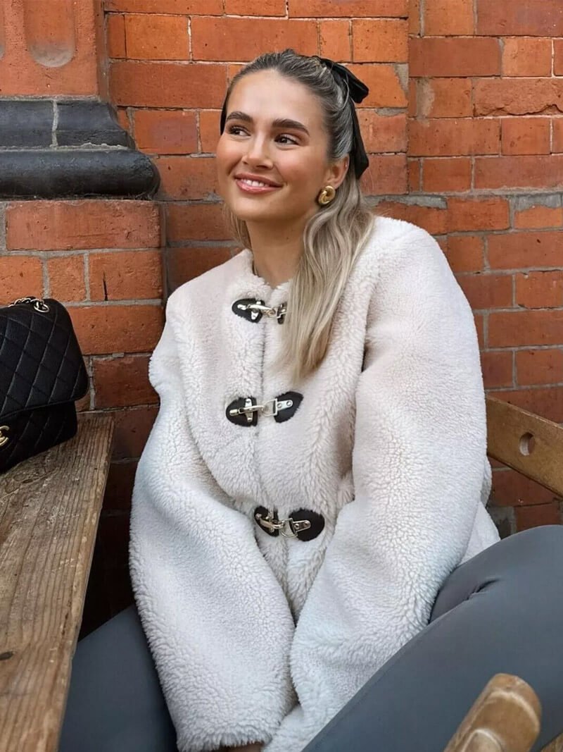 Felyn Sheep Jacket - Women's Fall and Winter Outerwear - Image 3