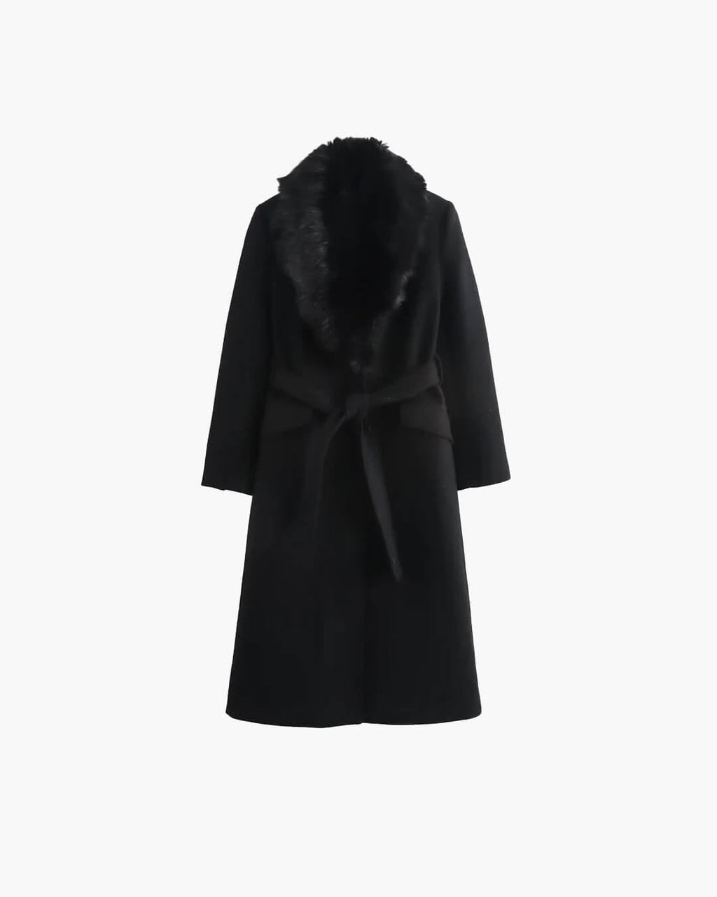 Flora Faux Fur Collar Maxi Coat - Women's Fall and Winter Outerwear - Image 14