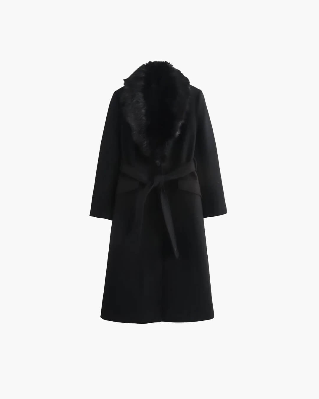 Flora Faux Fur Collar Maxi Coat - Women's Fall and Winter Outerwear - Image 14