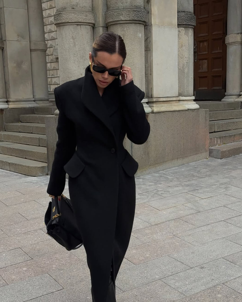Genevieve Tailored Maxi Coat - Women's Fall and Winter Outerwear - Image 5
