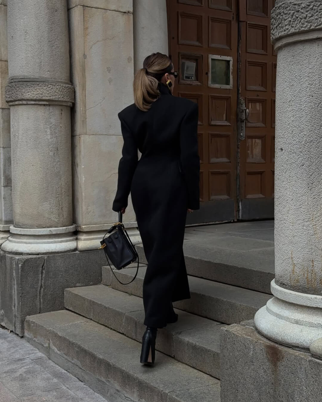 Genevieve Tailored Maxi Coat - Women's Fall and Winter Outerwear - Image 3