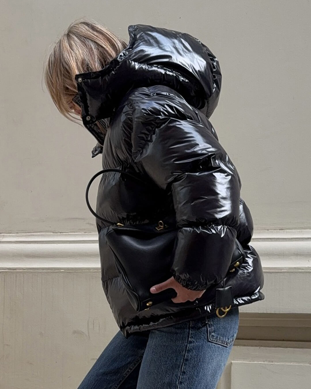 Geraldine Hooded Puffer Jacket - Women's Fall and Winter Outerwear - Image 4