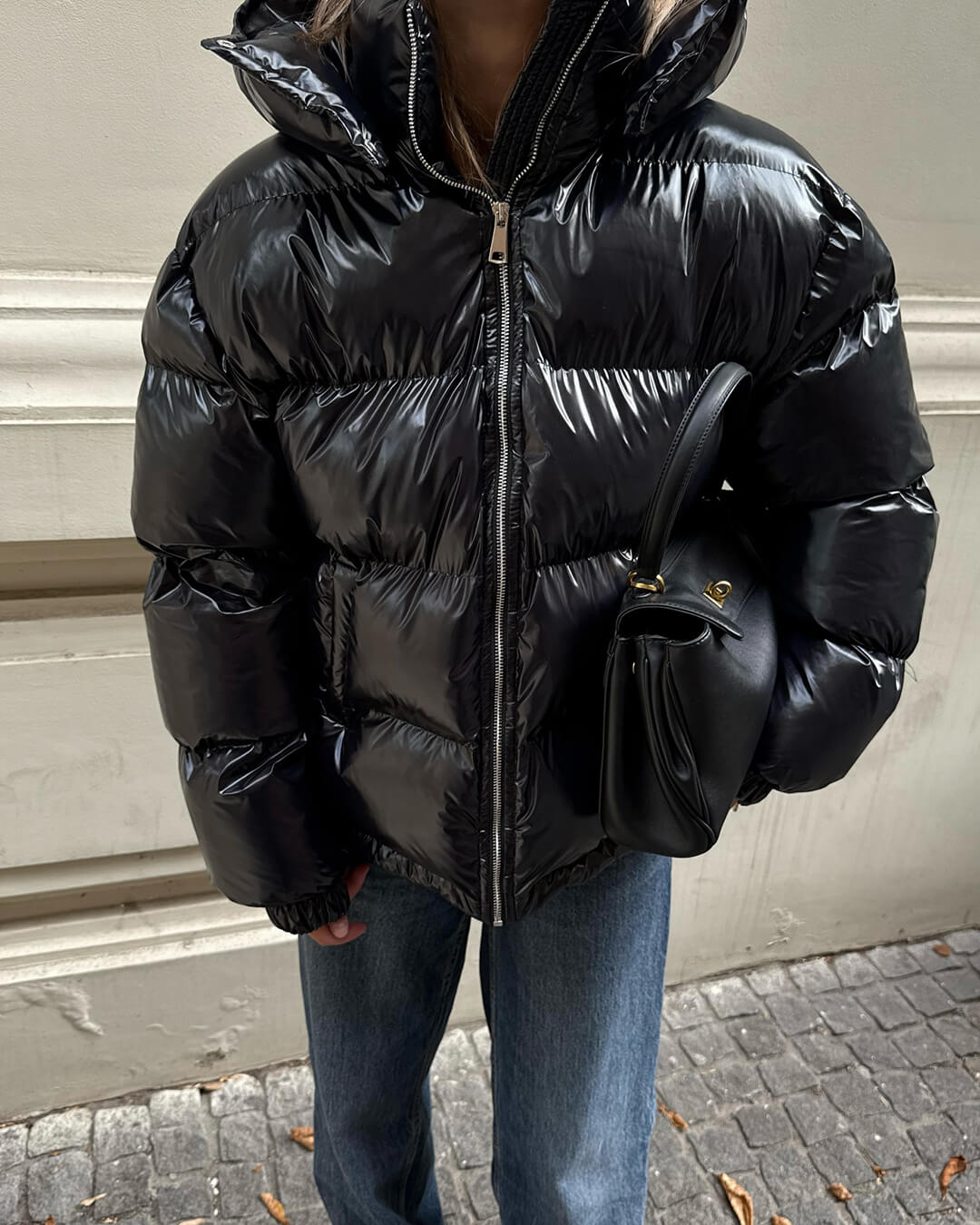 Geraldine Hooded Puffer Jacket - Women's Fall and Winter Outerwear - Image 2