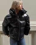 Geraldine Hooded Puffer Jacket - Women's Fall and Winter Outerwear - Image 5