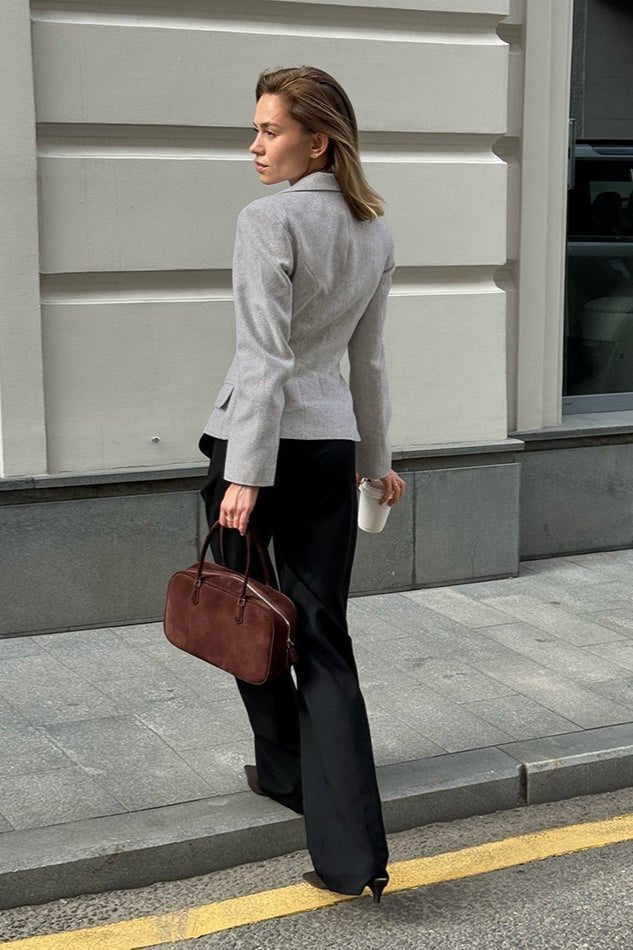 Geraldine Vintage Slim Fit Blazer - Women's Fall and Winter Outerwear - Image 3