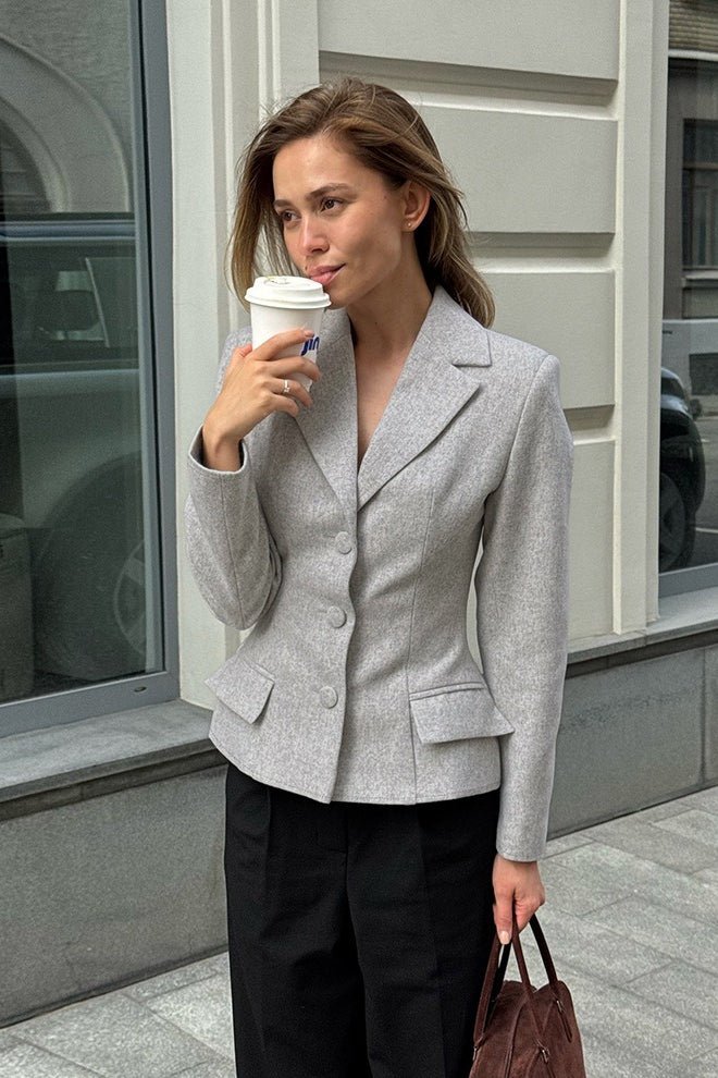 Geraldine Vintage Slim Fit Blazer - Women's Fall and Winter Outerwear