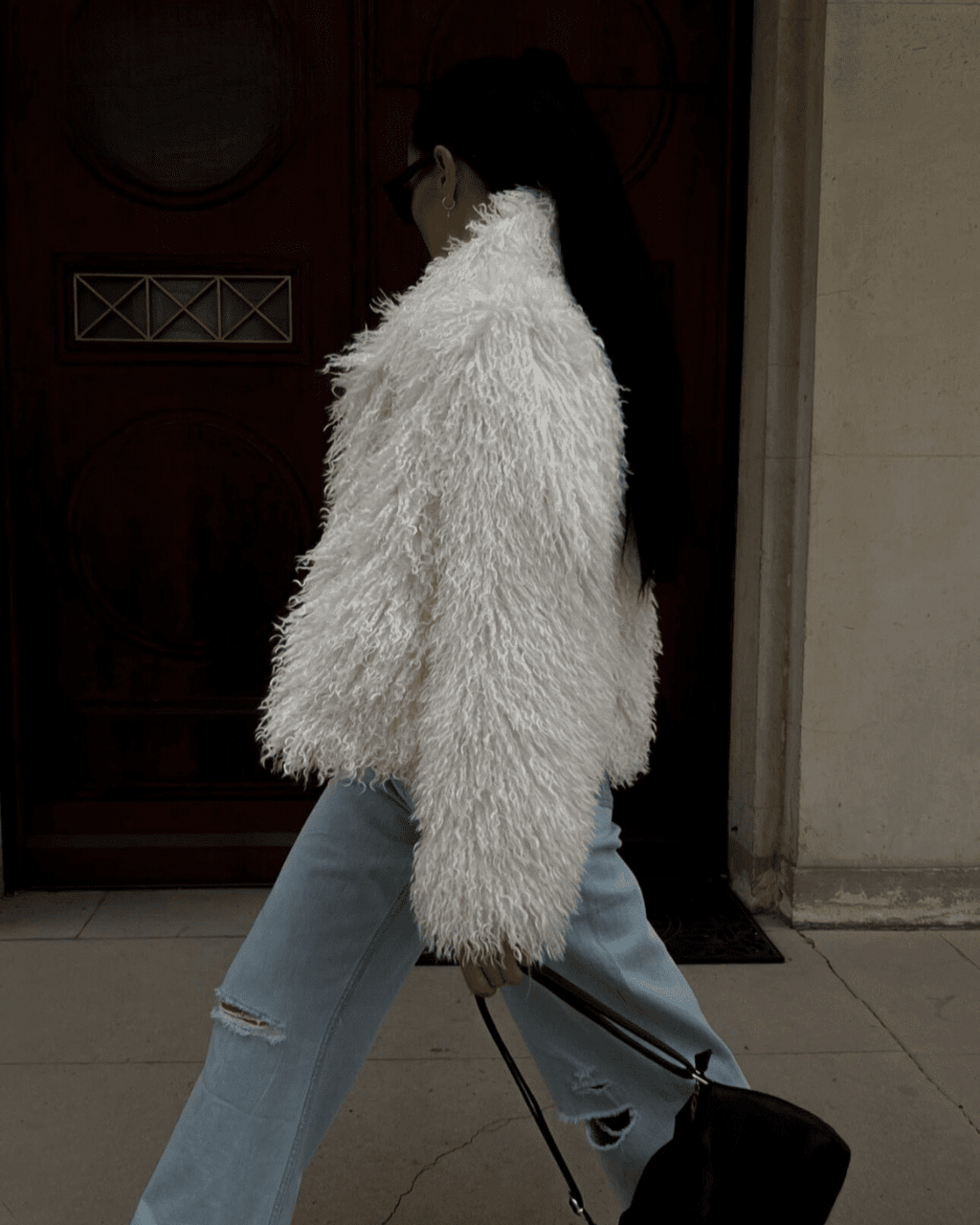 Gerda Faux Fur Short Jacket - Women's Fall and Winter Outerwear - Image 3