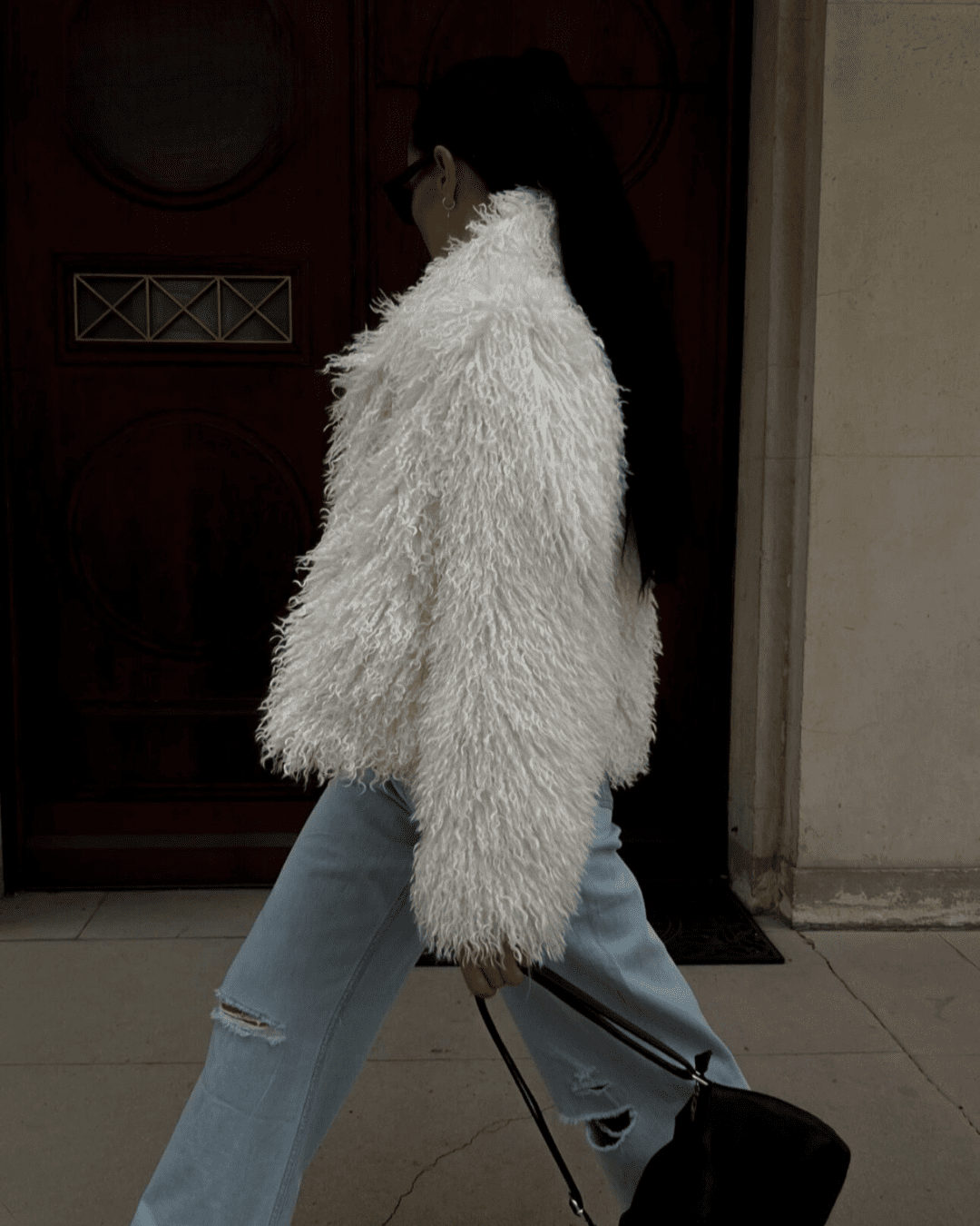 Gerda Faux Fur Short Jacket - Women's Fall and Winter Outerwear - Image 3