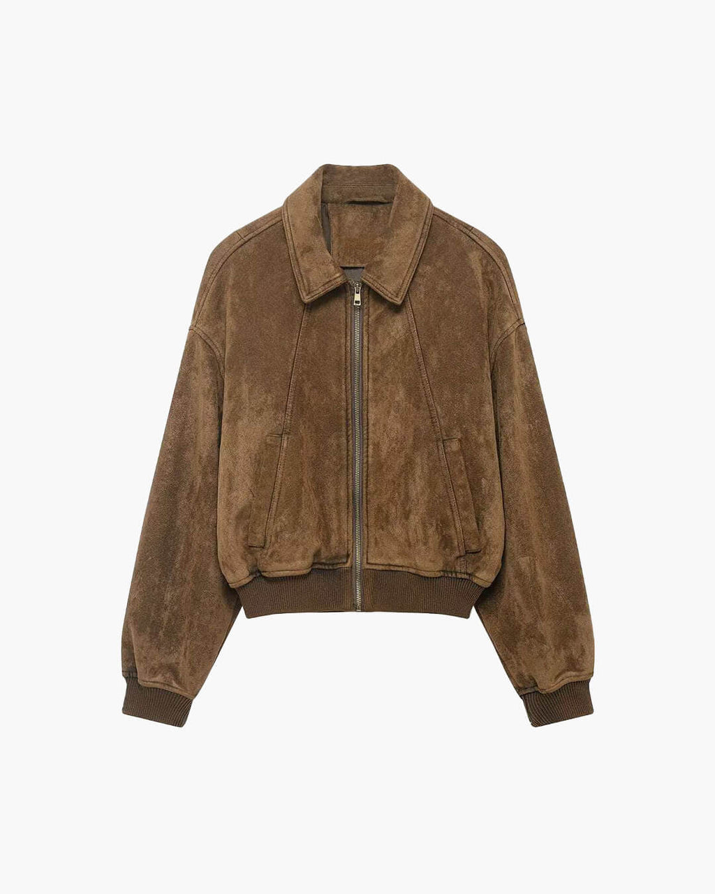 Heather Faux Suede Jacket - Women's Fall and Winter Outerwear