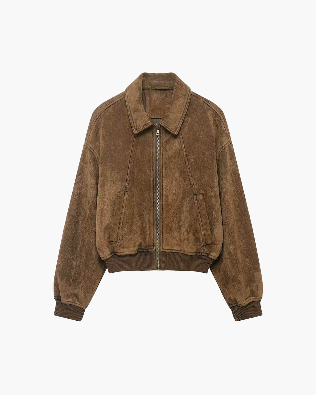 Heather Faux Suede Jacket - Women's Fall and Winter Outerwear