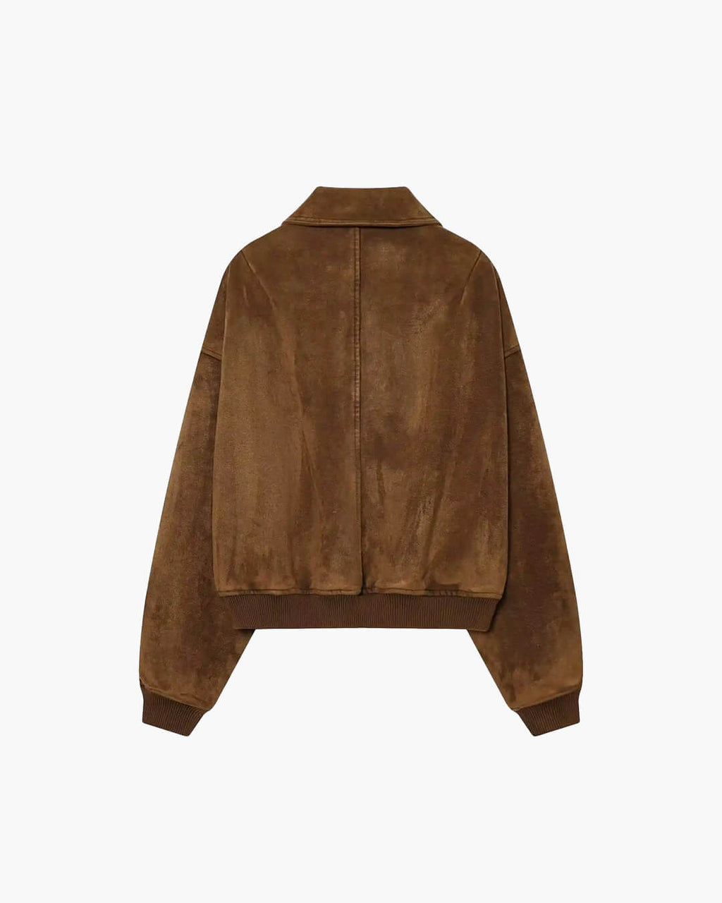 Heather Faux Suede Jacket - Women's Fall and Winter Outerwear - Image 10