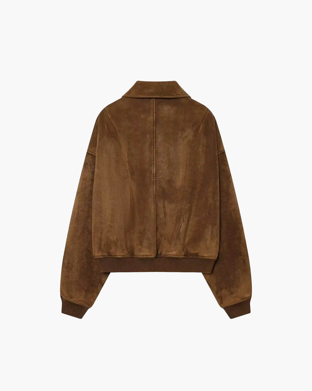 Heather Faux Suede Jacket - Women's Fall and Winter Outerwear - Image 10