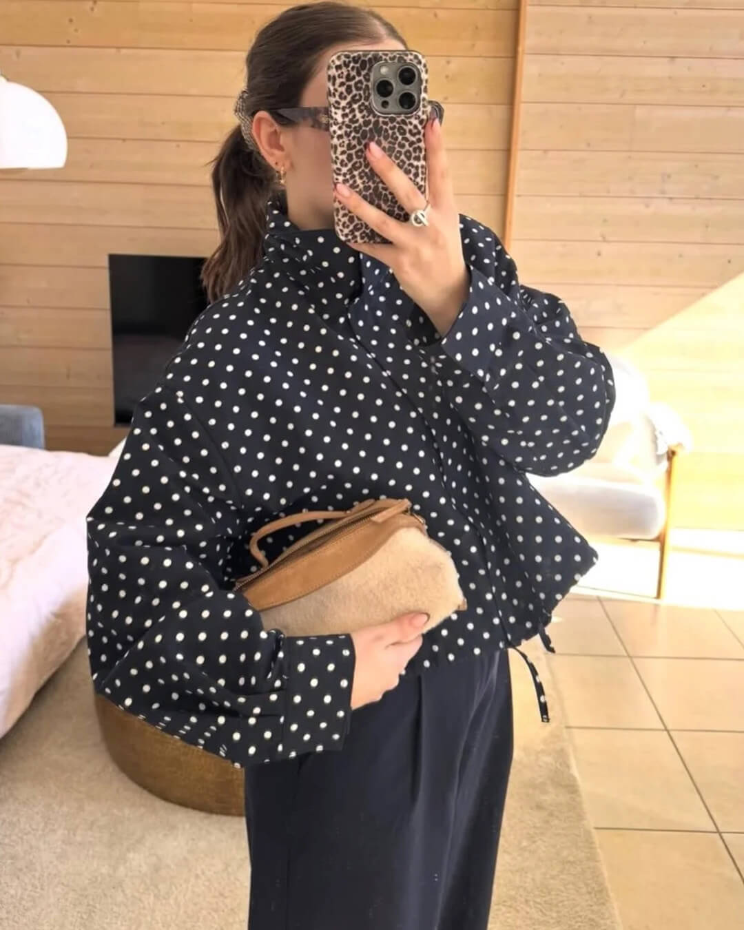 Hermine Polka Dot Jacket - Women's Fall and Winter Outerwear - Image 8