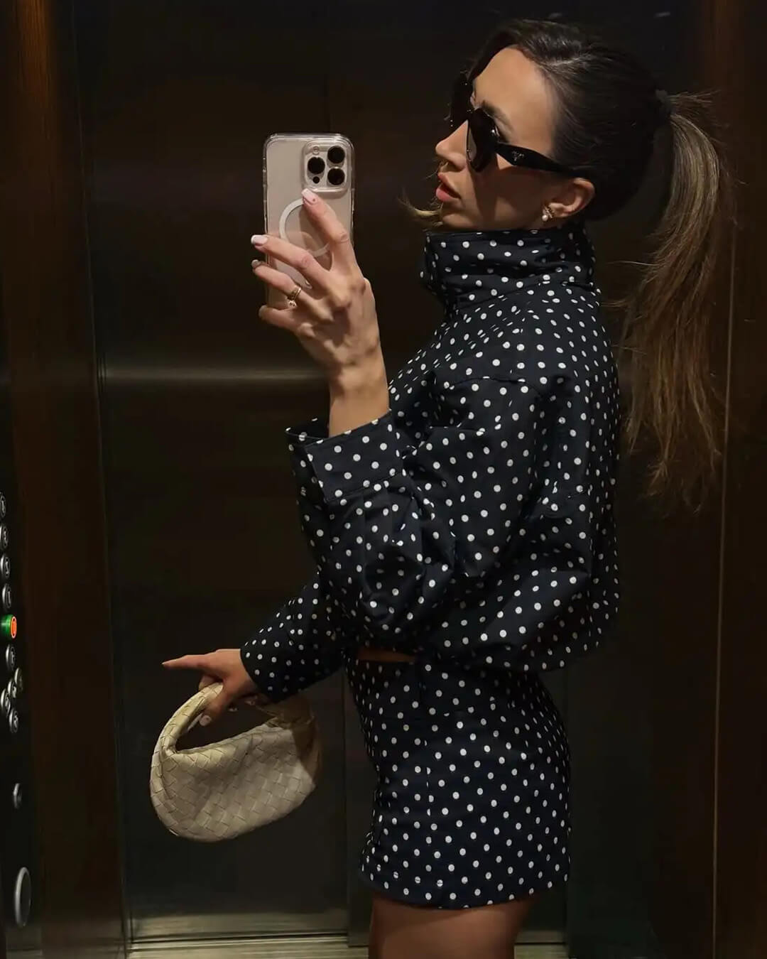 Hermine Polka Dot Jacket - Women's Fall and Winter Outerwear - Image 9