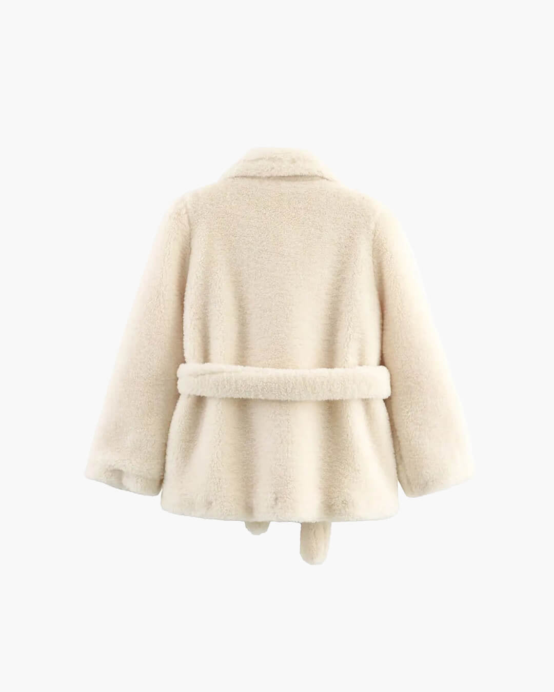 Aellinne Belted Faux Fur Coat - Women's Fall and Winter Outerwear - Image 8