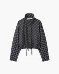 Janelle High Collar Drawstring Jacket - Women's Fall and Winter Outerwear - Image 8