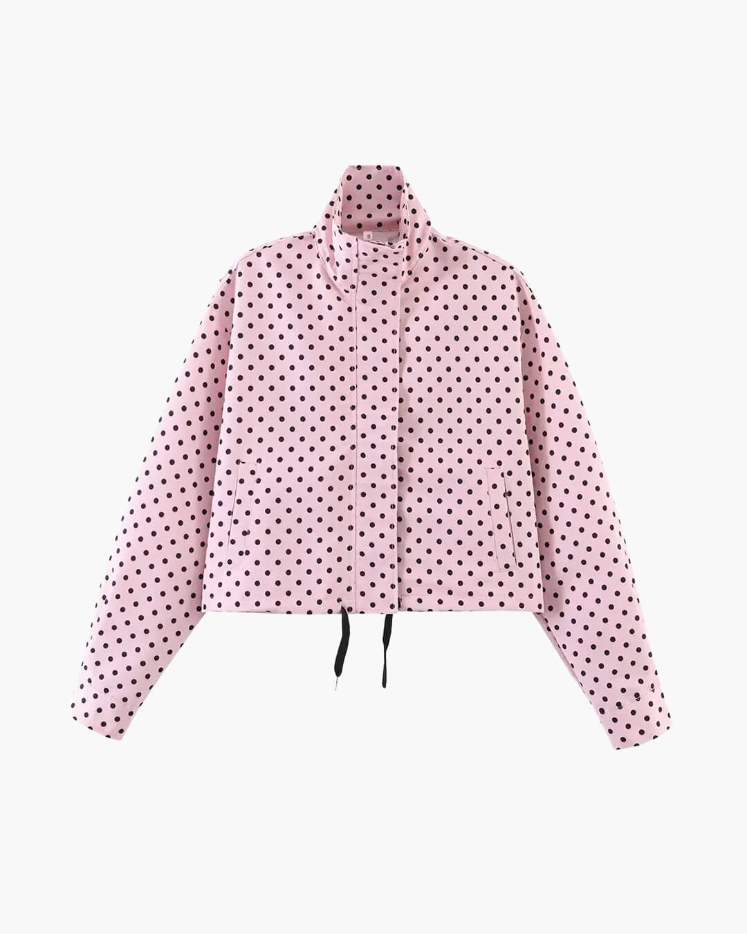 Janelle High Collar Drawstring Jacket - Women's Fall and Winter Outerwear - Image 9