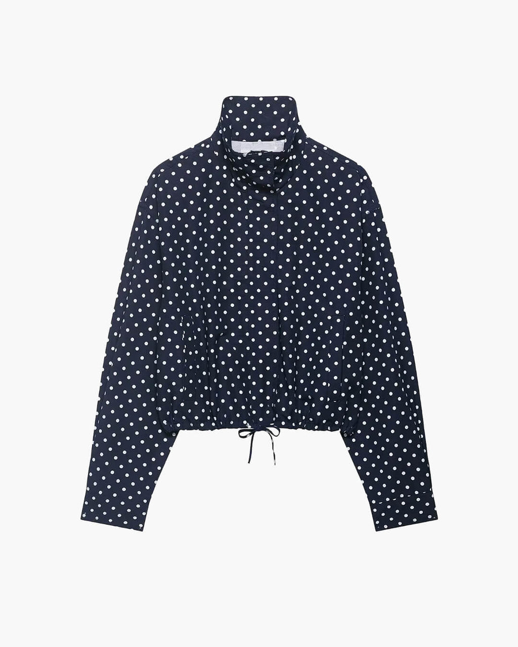 Janelle High Collar Drawstring Jacket - Women's Fall and Winter Outerwear - Image 3