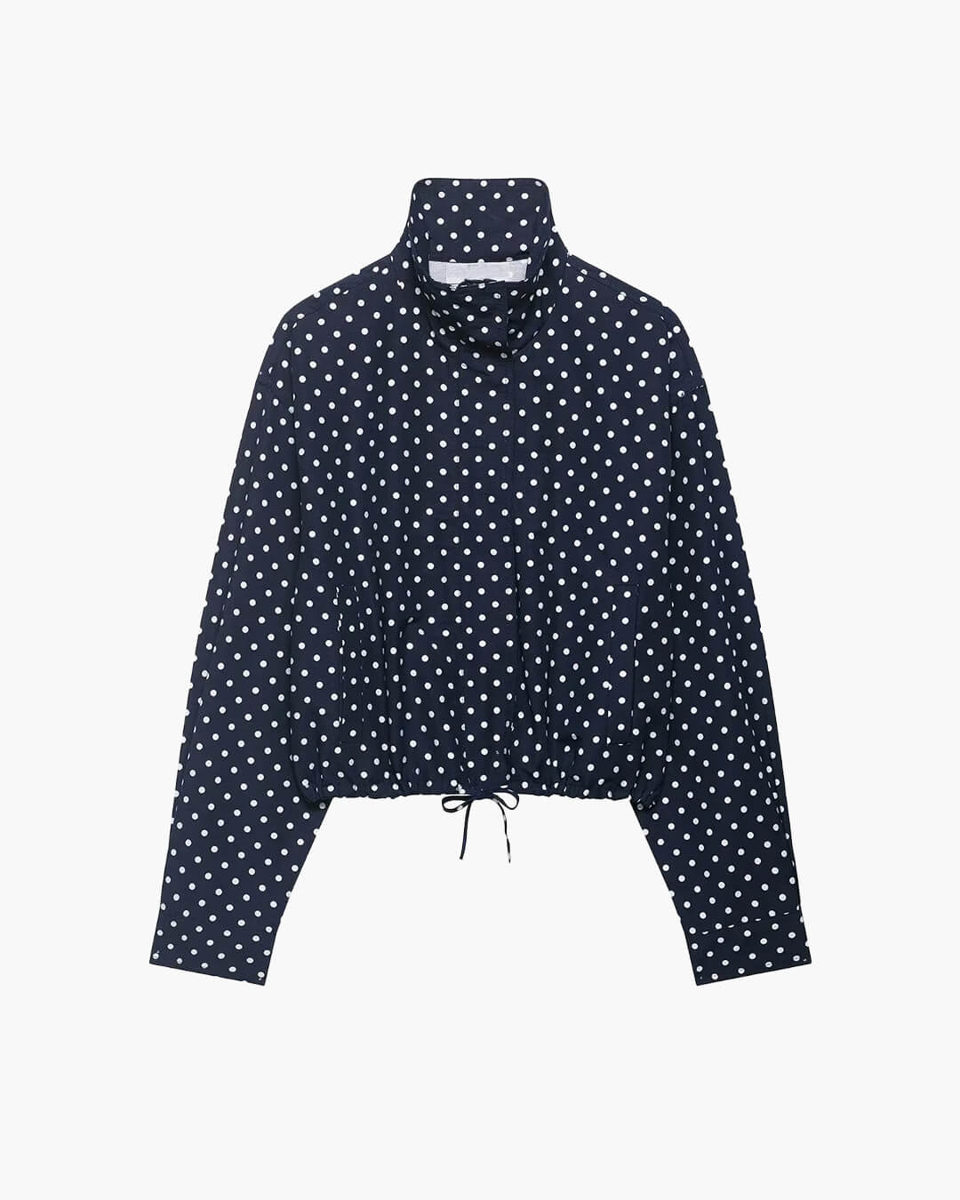 Janelle High Collar Drawstring Jacket - Women's Fall and Winter Outerwear - Image 3