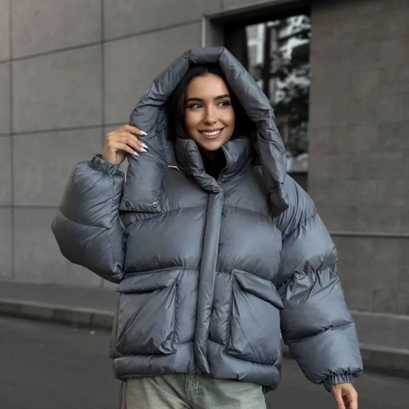 Janine Hooded Puffer Jacket - Women's Fall and Winter Outerwear - Image 8