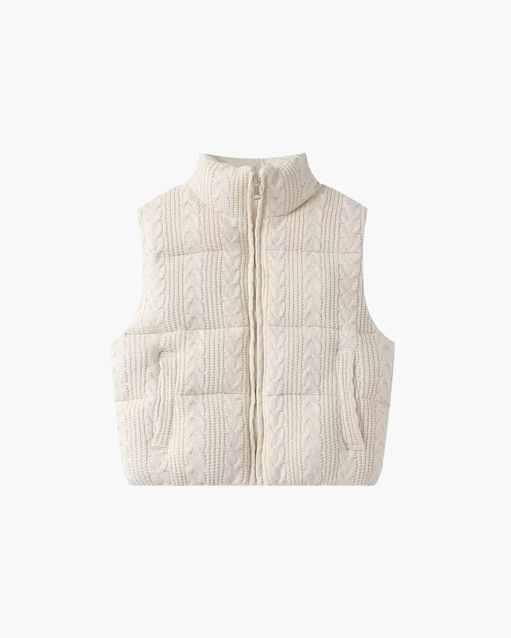 Jayden Knitted Sleeveless Vest - Women's Fall and Winter Outerwear