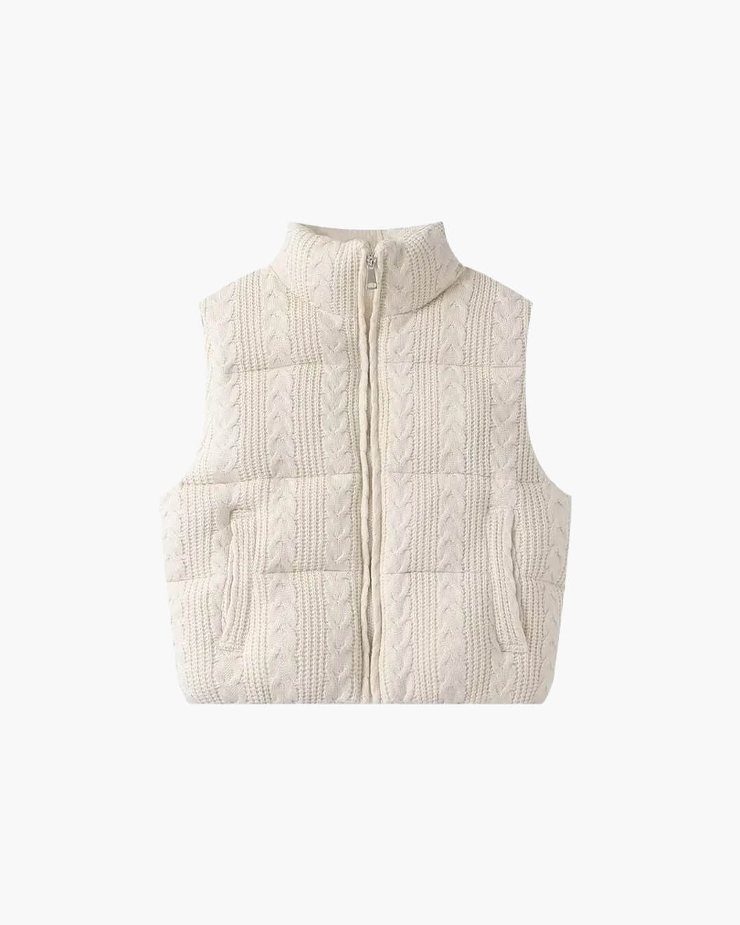 Jayden Knitted Sleeveless Vest - Women's Fall and Winter Outerwear