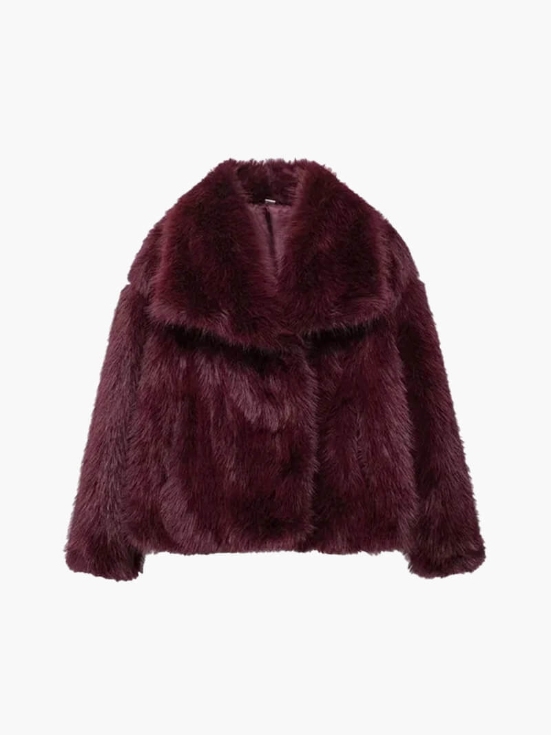 Jenna Women's Winter Faux Fur Coat - Soft Plush Coat - Image 9