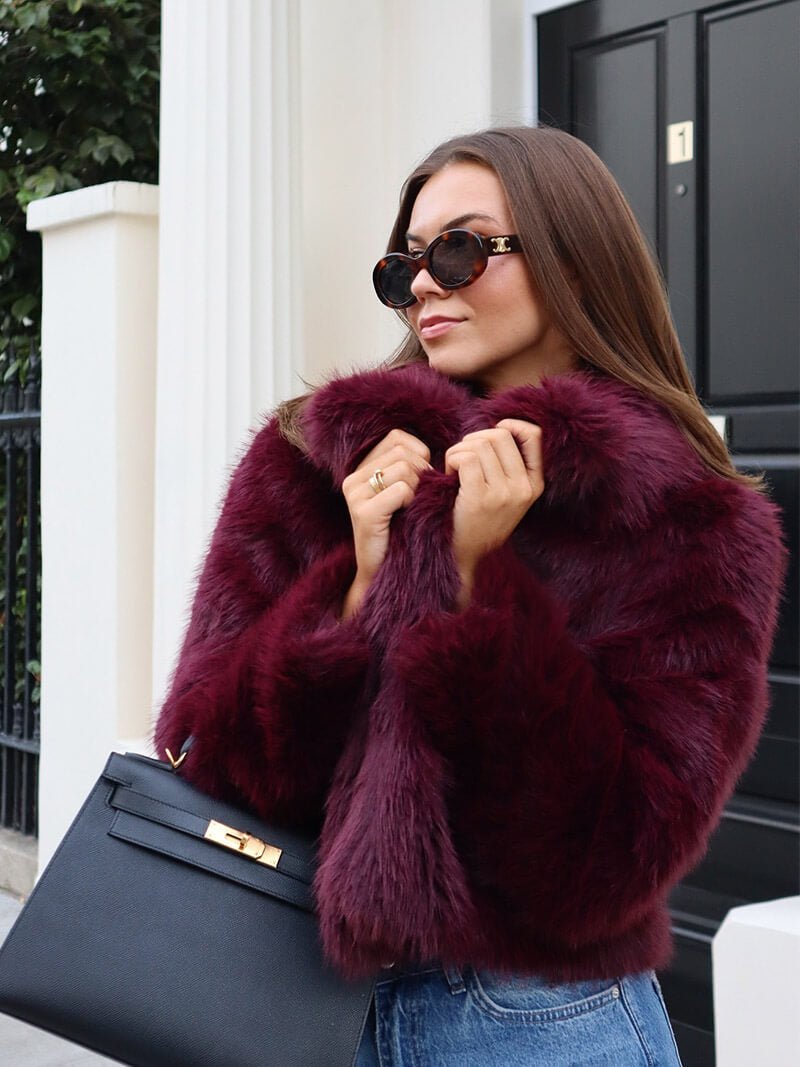 Jenna Women's Winter Faux Fur Coat - Soft Plush Coat - Image 11