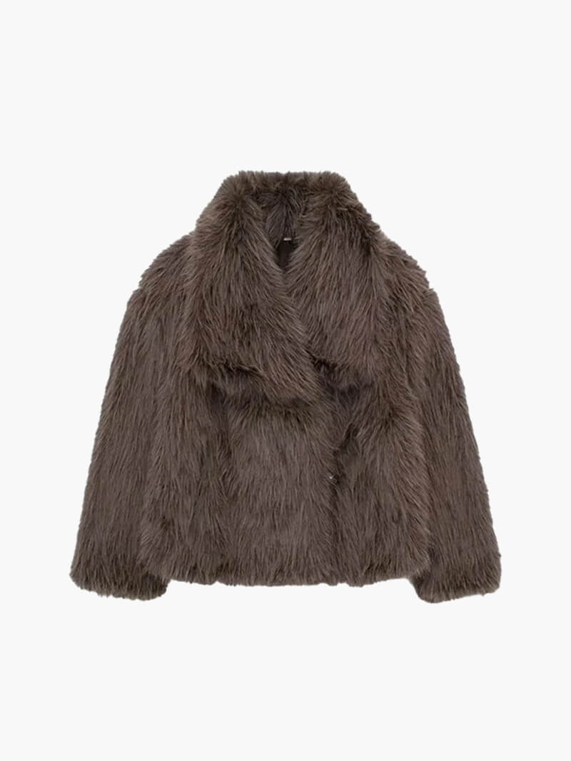 Jenna Women's Winter Faux Fur Coat - Soft Plush Coat - Image 13