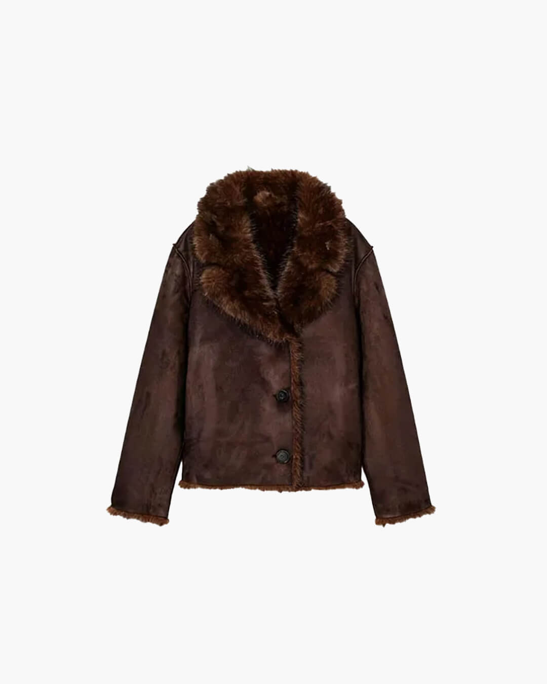 Jenny Reversible Faux Fur Leather Jacket - Women's Fall and Winter Outerwear