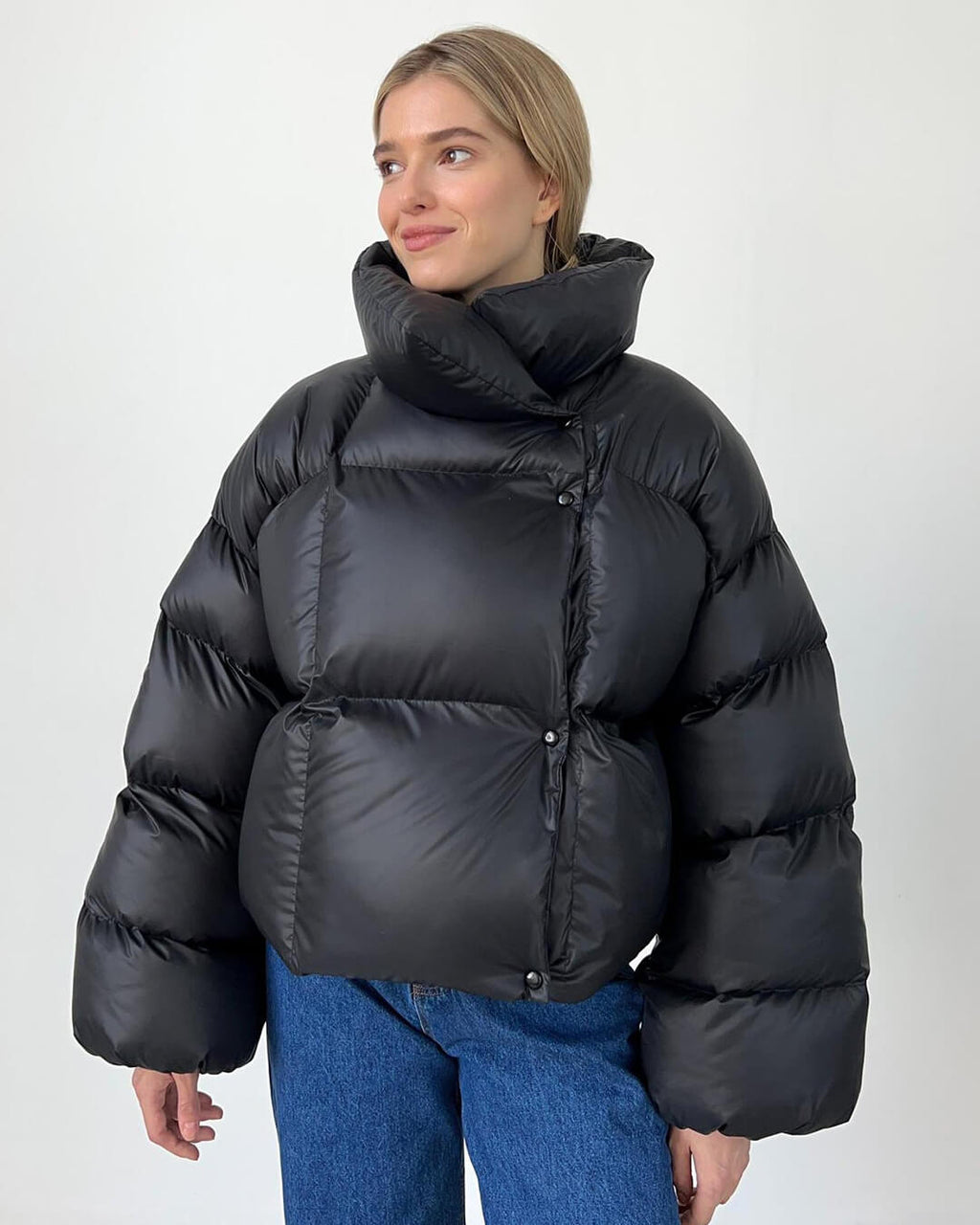 Jessy Women's Oversized Weather-Resistant Puffer Jacket - Insulated Winter Coat - Image 2