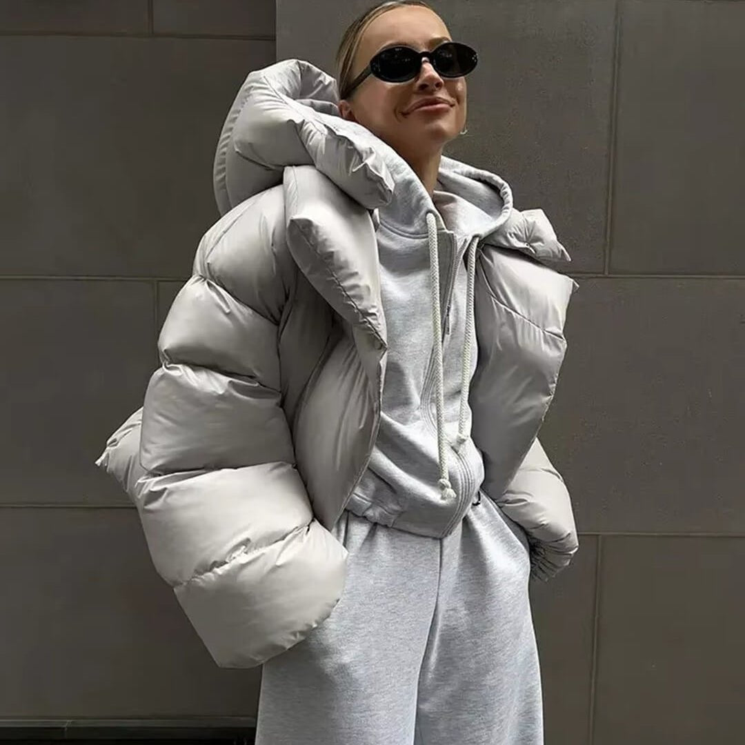 Jessy Women's Oversized Weather-Resistant Puffer Jacket - Insulated Winter Coat - Image 5