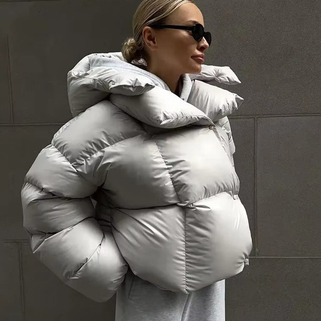 Jessy Women's Oversized Weather-Resistant Puffer Jacket - Insulated Winter Coat - Image 3