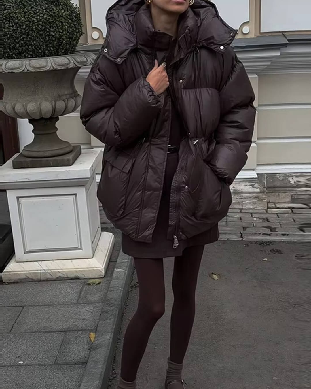 Jillian Glossy Puffer Jacket - Women's Fall and Winter Outerwear - Image 9