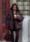 Jillian Glossy Puffer Jacket - Women's Fall and Winter Outerwear
