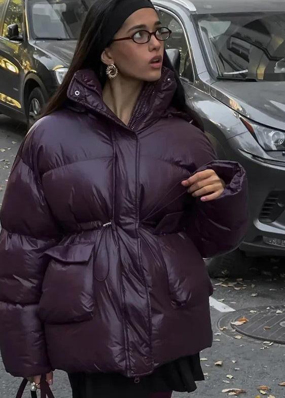 Jillian Glossy Puffer Jacket - Women's Fall and Winter Outerwear - Image 5