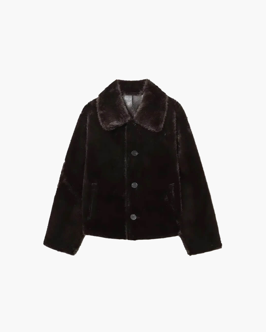 Joana Reversible Faux fur Leather Jacket - Women's Fall and Winter Outerwear - Image 2