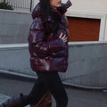 Judy Crop Puffer Jacket - Women's Fall and Winter Outerwear - Image 2