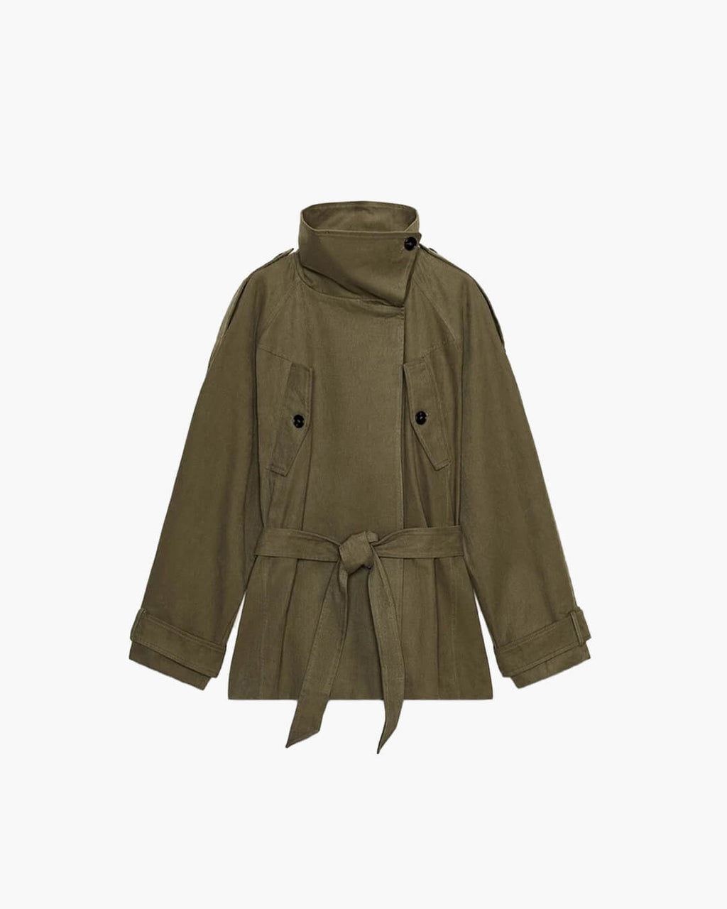 Kendra Belted Windbreaker Jacket - Women's Fall and Winter Outerwear