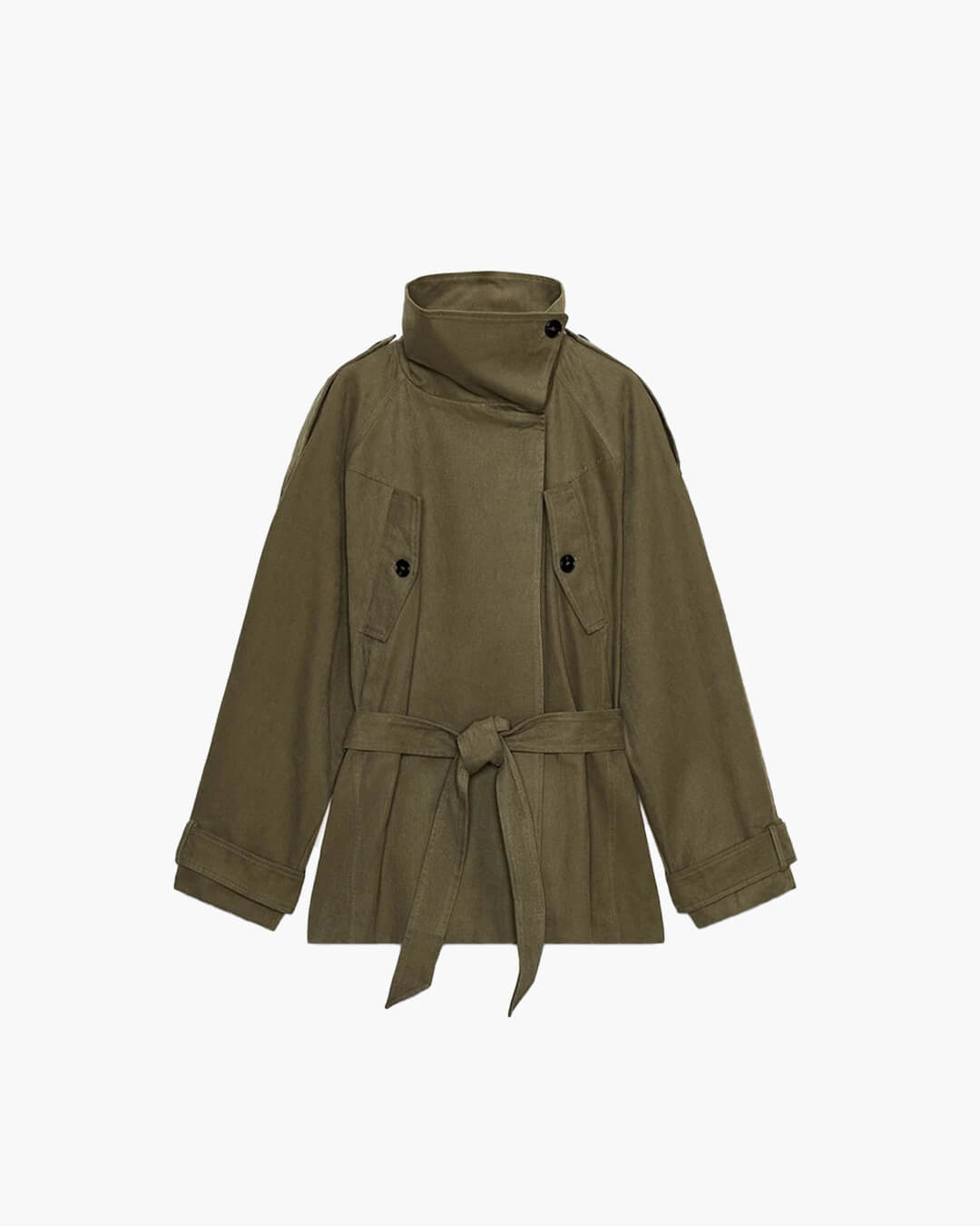 Kendra Belted Windbreaker Jacket - Women's Fall and Winter Outerwear