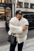 Krista Faux Fur Jacket - Women's Fall and Winter Outerwear - Image 2