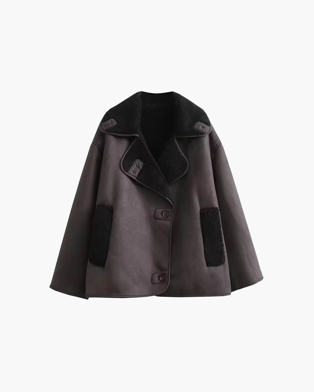 Laila Faux Leather Jacket - Women's Fall and Winter Outerwear - Image 10
