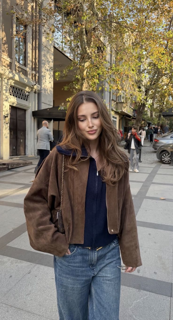 Katherine Women's Suede Bomber Jacket - Soft Suede-Finish Spring Layer - Image 13