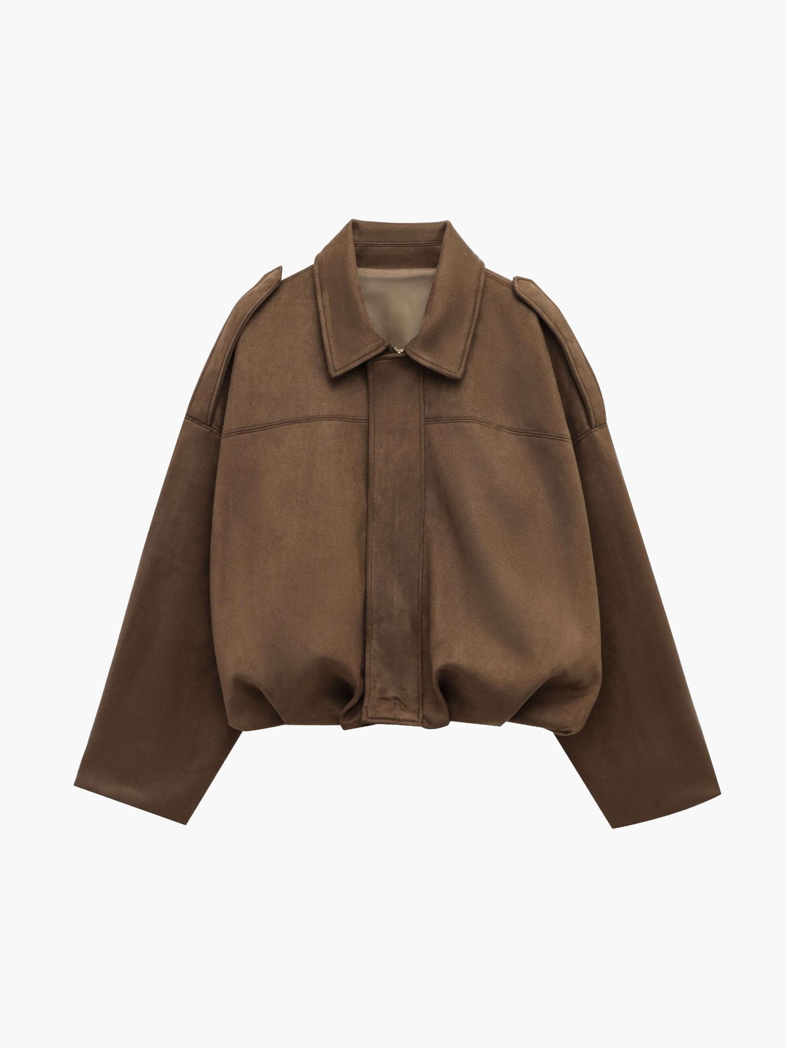 Katherine Women's Suede Bomber Jacket - Soft Suede-Finish Spring Layer - Image 10